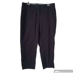 Talbots Black Perfect Crop Curvy Pants Size 12
